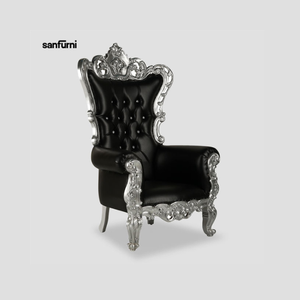 Meilleure vente Chaise trône à dossier haut Design moderne et de luxe écologique pour hôtel Salle à manger Salon Chaise de bar confortable Prix - Product Image 5