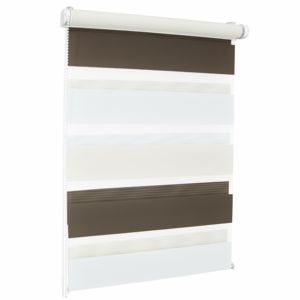 Persianas Verticales BOJANEK ROLLER ZEBRA Dreamy, Persianas Día y Noche, Tela de Poliéster, Uso en el Hogar y la Oficina, Tres Colores, Marrón, Personalizables - Product Image 1