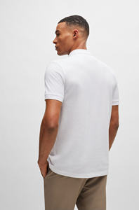 T-shirt polo en coton blanc de haute qualité pour homme, respirant et écologique avec broderie de logo personnalisée - Product Image 5