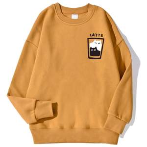 Sweat-shirt unisexe en coton mélangé doux pour streetwear quantité minimale de commande bas - Product Image 1