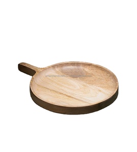 Planche à découper en bois faite à la main de qualité supérieure avec surface élégante et durable adaptée aux couteaux pour la cuisine et la préparation des aliments - Product Image 1