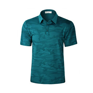 Sports de plein air personnalisés pour hommes polos Impression par sublimation d'usine tissu tricoté T-Shirt imprimé numériquement pour Polo - Product Image 1