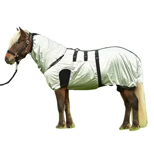 Horse Equipment Breathable Polyester Horse Rug Eczema with Soft Fleece Lining Large Tail for Horse Safety from Indian Exporter