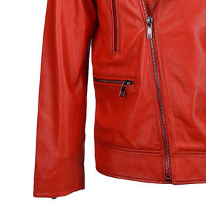 Veste en cuir de mode de taille personnalisée à prix très bon marché Veste en cuir de mode décontractée de qualité supérieure respirante - Product Image 5