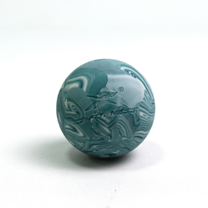 Bola de masaje lacrosse de silicona azul con logotipo personalizado para ejercicio en casa - Product Image 3