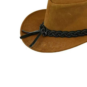 Chapeau de cowboy occidental unisexe de haute qualité, personnalisable en gros, réglable, pour l'extérieur, décontracté, toutes saisons, protection solaire, style chevalier - Product Image 4
