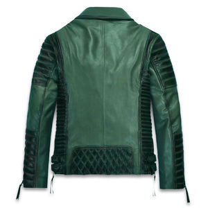 Écussons de broderie personnalisés pour hommes veste d'hiver en cuir de haute qualité prix de gros vestes de mode de haute qualité - Product Image 2