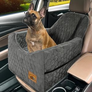 Asiento de Coche Desmontable para Perros Pequeños/Medianos, Asiento Elevador para Perros con Espuma Viscoelástica, Asiento de Seguridad para Viajes con Funda Lavable y Extraíble - Product Image 1