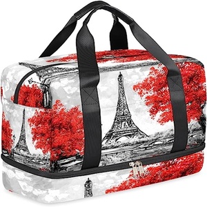 Duffle Bags _ Bolsa de lona de viaje al aire libre impermeable personalizada para unisex - Product Image 6