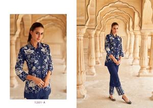 Heavy Rayon Sequence Work <b>Kurtis</b> with Pants Collection <b>for</b> <b>Women</b> - Product Image 2