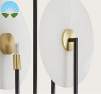 Lampe suspendue LED en verre blanc et albâtre pour hôtel, bureau, boutique et restaurant.