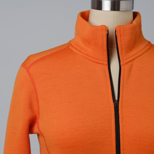 Más vendidos Mujeres 1/4 Zip Pullover Quarter Camisetas Manga larga Deporte Logotipo personalizado Camisetas - Product Image 5