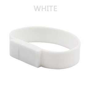 สายรัดข้อมือซิลิโคนสีขาว128กรัมแฟลชไดรฟ์ - Product Image 1