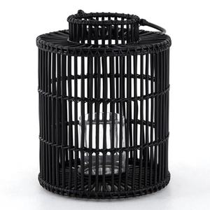 Linternas de mimbre naturales para decoración de bodas, candelabros vintage elegantes, hechas a mano, venta al por mayor - Product Image 3