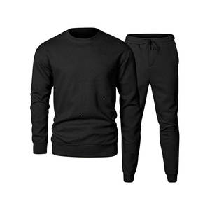 Jogger Set Private Label Track Jogging Sweat Suit Hombres Pantalones de chándal y conjunto con capucha - Product Image 1