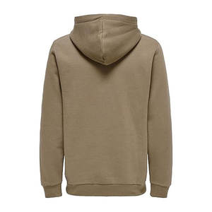 Wholesale 500 GSM 100% Cotton Thick Blank Plain Hoodies Heavyweight Oversized Plus Size Men's Unisex Pullover Custom Logo Hoodie - Product Image 4