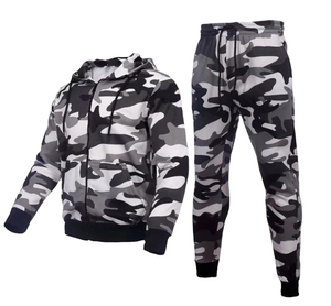 Broderie Patching Survêtement Tackle Twill Survêtement Sweat À Capuche Hommes Surdimensionné Blanc Hoodies & Jogger Ensemble - Product Image 5