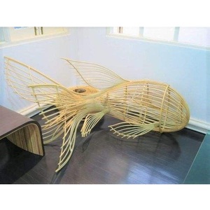 Ứng dụng cho nghệ thuật và sưu tập tay làm Dệt tự nhiên <span class=keywords><strong>wicker</strong></span> Trần treo ánh sáng dệt đèn chùm - Product Image 4