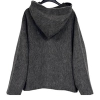 Mode Street Wear haute qualité français Terry poids lourd hommes à capuche marron à manches longues fermeture éclair alpaga pull à capuche hommes