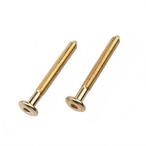 Brass <b>Flat</b> Head Hex Socket <b>Screw</b> for Wooden Furniture Assembly - Product Image 1