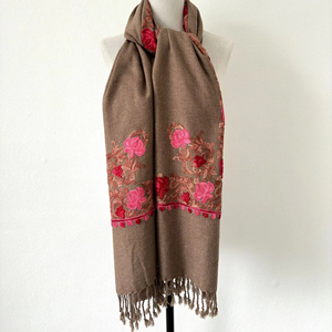 Embroidery <b>Scarf</b> Fabric with White Labeling Service Premium Bulk Orders Low MOQ for Personalized Branding Solutions - Product Image 1