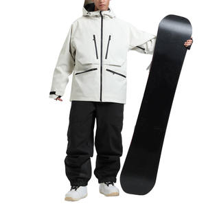Personalizado traje de esquí de los hombres de invierno a prueba de viento impermeable Snowboard chaqueta de esquí y pantalón de talla grande Premium ligero traje de esquí de los hombres - Product Image 4