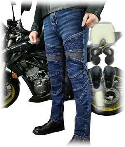 Jeans de moto classiques pour hommes Vêtements de sport de qualité supérieure pour la moto Équipement de protection pour le tourisme et les excursions - Product Image 2