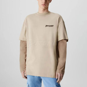 T-shirt surdimensionné pour homme, coupe ample moderne, look élégant, qualité supérieure, tissu respirant, vêtements décontractés pour tous les jours - Product Image 2