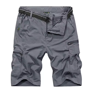 Pantalones cortos de verano informales para hombre, suministro de fábrica OEM, cintura elástica de algodón transpirable, cordón de etiqueta privada, estilo callejero, cargo - Product Image 3