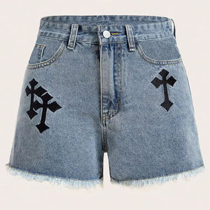 Novedad de verano, pantalones cortos de manga corta con volantes de punto suave y cómodos sólidos con cintura elástica - Product Image 5