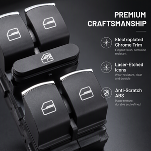 5ND959857 para VW Golf 5 6 GTI MK5 MK6 Jetta Tiguan Passat B6 CC Seat <span class=keywords><strong>Leon</strong></span> MK2 Fabio, Interruptor Maestro de Elevalunas Eléctrico, Botón de Control - Product Image 3