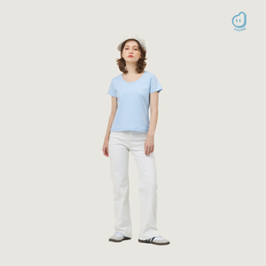 Camiseta básica de algodón personalizable de alta calidad para mujer, camiseta informal de manga corta de verano para mujer, producto de etiqueta privada con cremallera - Product Image 5