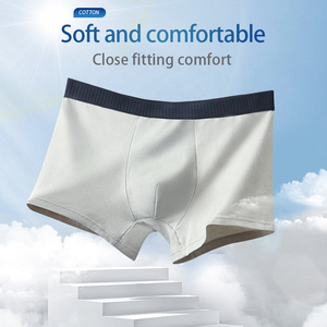 100% coton de qualité supérieure hommes classique Rise Boxer sous-vêtements personnalisés Slim Fit tricoté tissu respirant Stretch antibactérien - Product Image 5