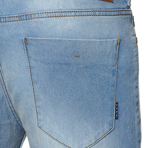 Offre Spéciale de haute qualité hommes Denim pantalon conception personnalisée imprimé léger tricoté bleu couleur droite pour des vêtements de plein air - Product Image 6