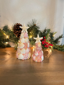 Árbol de Navidad de concha natural hecho a mano de Vietnam-Decoración de vacaciones con tema oceánico único para ideas de regalos costeros - Product Image 6