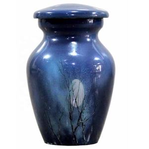 โถอัฐิใส่เถ้ากระดูกทำด้วยมือทำจากอะลูมิเนียมภาชนะใส่เถ้ากระดูกที่ระลึกทำจากโลหะ - Product Image 5