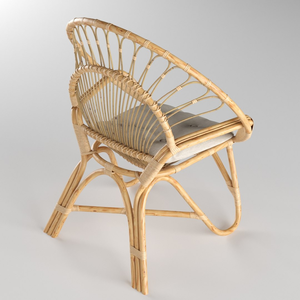 Silla de comedor de ratán minimalista Diseño cómodo y atractivo atemporal para uso en interiores y exteriores - Product Image 4