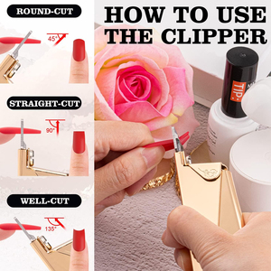 Nail Art Clipper Cutter Faux Bord Manucure Conseils Acrylique UV Gel Faux Ongles Conseils Edge U Clipper Cutter Manucure Outils - Product Image 2
