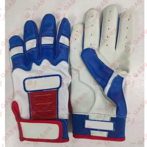 High Quality White & <b>Red</b> Color Fusion Baseball <b>Gloves</b> OEM Service Durable Cabretta Leather Baseball Batting <b>Gloves</b> - Product Image 2
