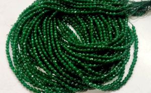 ลูกหยกสีเขียวธรรมชาติคุณภาพ AAA ลูกปัดขนาด4มม. ยาว14นิ้ว - Product Image 3