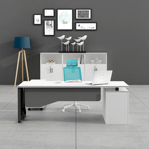 <span class=keywords><strong>Bureau</strong></span> de direction moderne de qualité supérieure, convertible, extensible, en forme de L, avec tiroirs, couleur personnalisable, garantie de 36 mois - Product Image 1