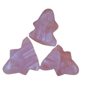 Estatua tallada a mano de fantasma de cuarzo rosa natural al por mayor, piedras preciosas sueltas para decoración del hogar, regalo de Halloween y Navidad - Product Image 1