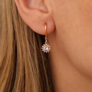 Pendientes de Plata de Ley 925 con Topacio Blanco, Joyería Hecha a Mano, Estilo Bohemio, para Mujer, Regalo de Boda para Esposa - Product Image 3