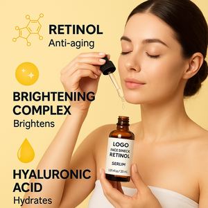 OEM ODM siero attivo retinolo vitamina C per il viso quotidiano Anti rughe invecchiamento del tono della pelle di trattamento schiarente - Product Image 1