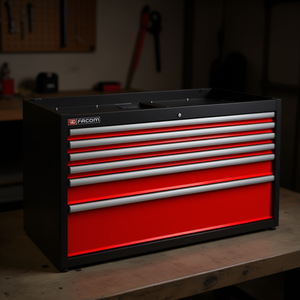 Gabinete de Herramientas Facom Rojo de Doble Base con 6 Cajones - Product Image 3