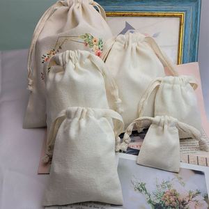 Dustproof Recyclable Thick Cotton Linen <b>Storage</b> <b>Bag</b> with Drawstring Pocket Jewelry Container for <b>Clothes</b> Classification Sorting - Product Image 5