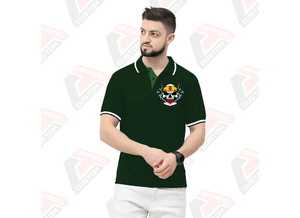 เสื้อยืดลายทางของผู้ชายที่เป็นเอกลักษณ์สำหรับเสื้อโปโลผ้าเดนิมผ้าลูกฟูกระบายอากาศทันสมัยเป็นมิตรกับสิ่งแวดล้อมสำหรับการปะติดเก๋ไก๋ในฤดูร้อน - Product Image 3