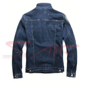Chaqueta de mezclilla de invierno de peso pesado de diseño personalizado, ropa de calle transpirable, relleno de algodón grueso, opción de talla grande, lona informal - Product Image 2