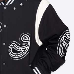 Venta al por mayor de ropa de calle al aire libre chaqueta de moda de los hombres con logotipo personalizado de béisbol CARTA DE LA Universidad Letterman de talla grande chaqueta de los hombres Varsity - Product Image 4