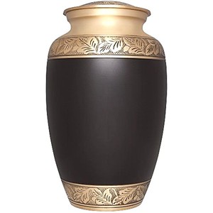 Urna Funeraria de Metal Negro Elegante de Primera Calidad para Mascotas, Estilo Americano/Europeo, Duradera y Personalizable - Product Image 1